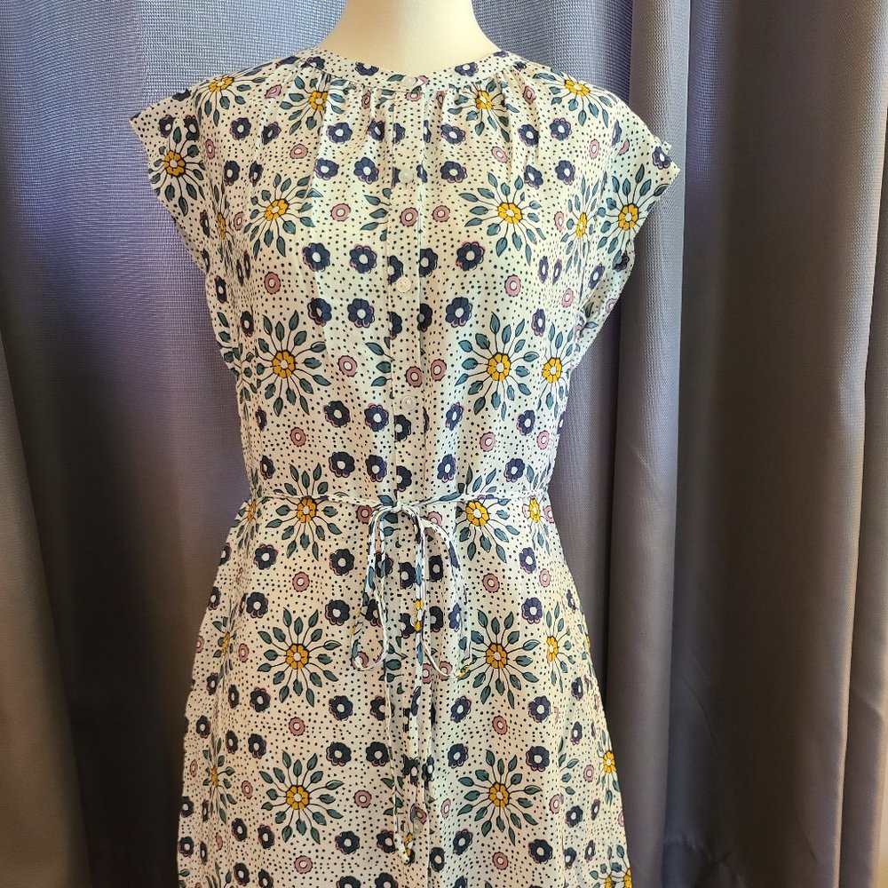 Ann Taylor LOFT Button Front Shirtdress w tie belt